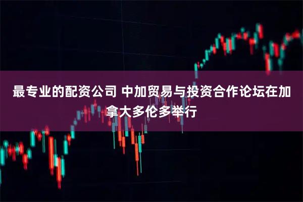 最专业的配资公司 中加贸易与投资合作论坛在加拿大多伦多举行