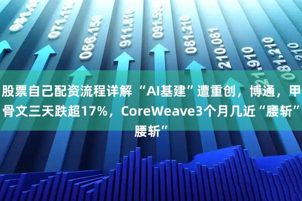 股票自己配资流程详解 “AI基建”遭重创,博通,甲骨文三天跌超17%,CoreWeave3个月几近“腰斩”